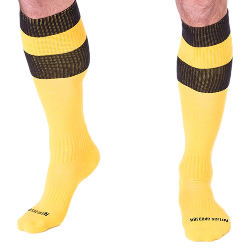 Barcode Berlin Chaussettes Football Socks Jaune-Noir